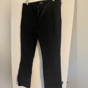 NYDJ black corduroy pants. Size 12. Straight leg.